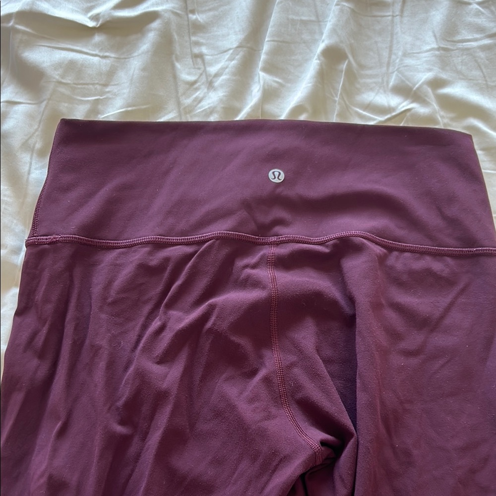 Lululemon Burgundy Leggings